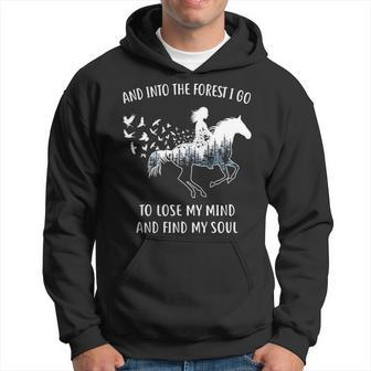 Horse For Women Into The Forest I Go Horse Riding Hoodie | Mazezy UK
