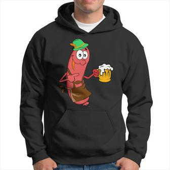 Hot Dog Beer Bratwurst Oktoberfest Drinking Hoodie - Monsterry CA