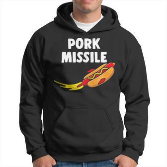 Hot Dog Pork Missile Wiener Rocket Ship Hotdogologist Hoodie - Monsterry