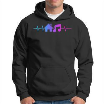 House Music Heartbeat Frequency Edm Lovers Dj Raver Trippy Hoodie - Monsterry CA