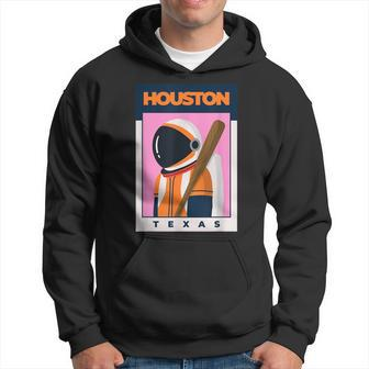 Houston City Texas Baseball Astronaut Hoodie - Monsterry AU