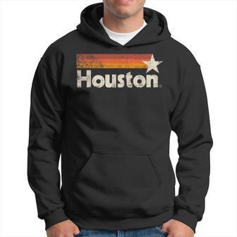 Houston Texas Vintage Houston Stripes Strong Old 70S 80S 90S Hoodie - Thegiftio UK
