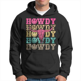 Howdy Smile Face Rodeo Western Country Southern Cowgirl Hoodie | Mazezy