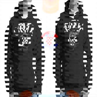 Hrvatska Croatian Flag Croatia Soccer Football Croats Hoodie - Thegiftio