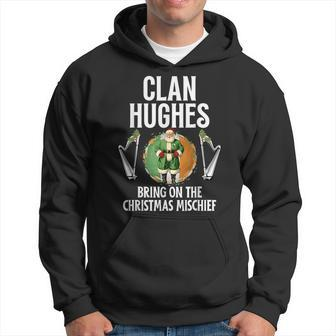 Hughes Clan Christmas Ireland Family Name Party Hoodie - Seseable