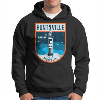 Huntsville Alabama Rocket City Space Ship Spaceflight Hoodie - Seseable