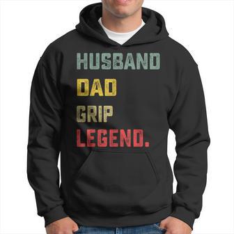 Husband Dad Grip Legend Father's Day Hoodie - Thegiftio UK