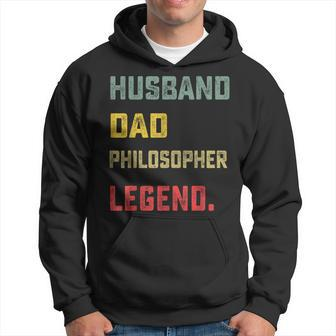 Husband Dad Philosopher Legend Father's Day Hoodie - Thegiftio UK