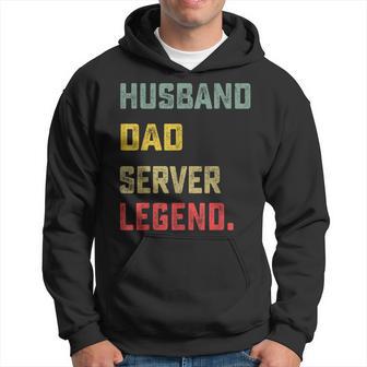 Husband Dad Server Legend Father's Day Hoodie - Thegiftio UK