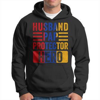 Husband Pap Protector Hero Fathers Day For Armenian Dad Hoodie - Thegiftio UK
