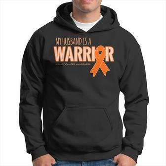 My Husband Is A Warrior Kidney Cancer Awareness Hoodie - Monsterry AU