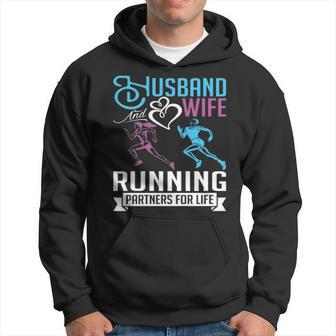 Husband And Wife Running Sweet Valentine’S Day Hoodie | Mazezy UK