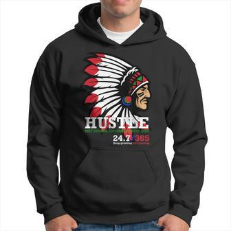 Hustle 247 Gang Clothing Native American Men Hoodie - Monsterry UK