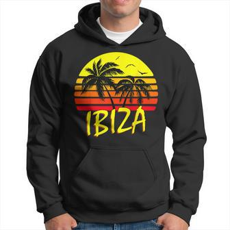Ibiza Retro Tropical Sunset Hoodie - Thegiftio UK