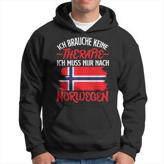 Ich Brauche Keine Therapie Ich Muss Nur Nach Norwegian Hoodie - Seseable