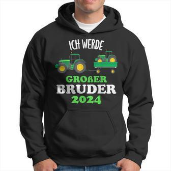 Ich Werde Großer Bruder 2024 Tractor Hoodie - Seseable