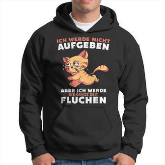 Ich Werde Nicht Abgeben Läufer Cat Running Hoodie - Seseable