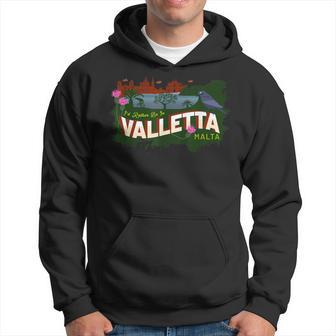 I'd Rather Be In Valletta Malta Vintage Souvenir Hoodie - Thegiftio UK