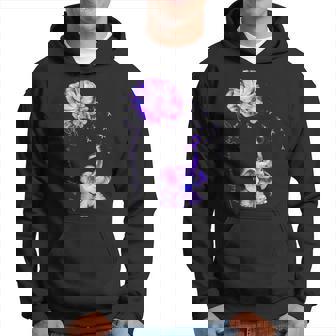 I'll Remember For You Purple Elephant Alzheimer's Awareness Hoodie | Mazezy