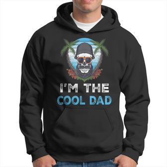 I'm The Cool Dad Skull Beard Vintage Father's Day Summer Hoodie - Monsterry UK