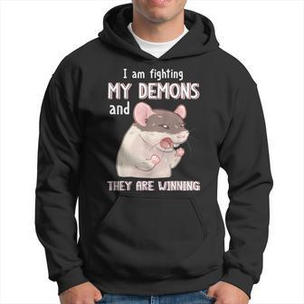I'm Fighting My Demons And They Are Winning Hoodie - Monsterry UK