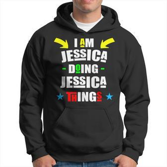 I'm Jessica Doing Jessica Things Cool Christmas Hoodie - Seseable
