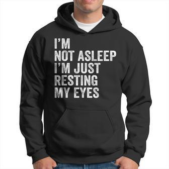 I'm Not Asleep I'm Just Resting My Eyes Father Day Christmas Hoodie - Monsterry