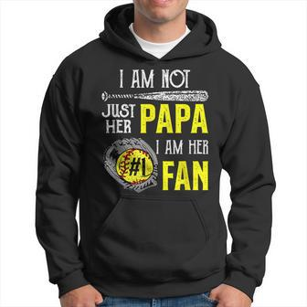 I'm Not Just Her Papa I'm Her One Fan Proud Softball Grandpa Hoodie - Monsterry