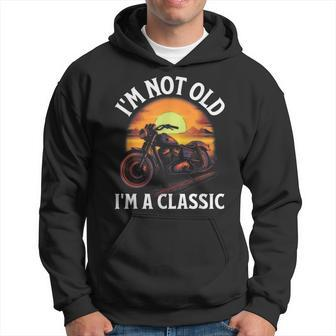 I’M Not Old I’M A Classic Fathers Day Vintage Motorbike Hoodie - Monsterry