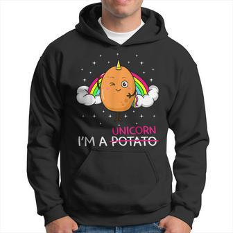 I'm A Unicorn Potato Root Vegetable Spud Vegan Keto Hoodie - Monsterry AU