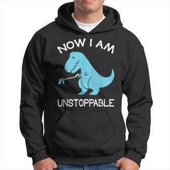 Now I'm Unstoppable T-Rex Dinosaur Hoodie - Seseable