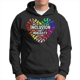 Inclusion Matters Autism Awareness Month Neurodiversity Sped Hoodie | Mazezy