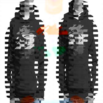 India Cricket Player Vintage Indian Flag Hoodie - Seseable