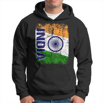 India Flag Vintage Distressed Indian Flag India Hoodie - Monsterry CA