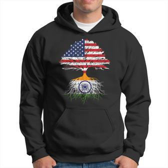 India Roots Flag Naturalization Person From India Hoodie - Monsterry DE