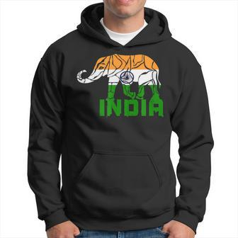 Indian Elephant With National Colours And National Flag Hoodie - Monsterry AU