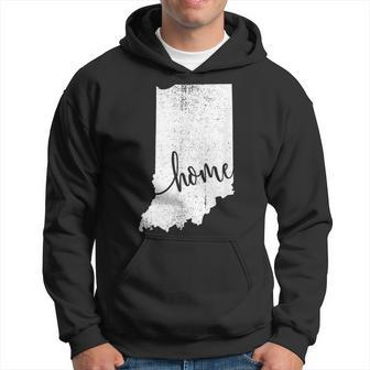 Indiana Home Love Vintage State Map Outline Hoodie - Monsterry AU