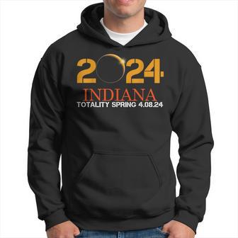 Indiana Solar Eclipse 2024 Party Total Usa Map Totality Hoodie - Thegiftio