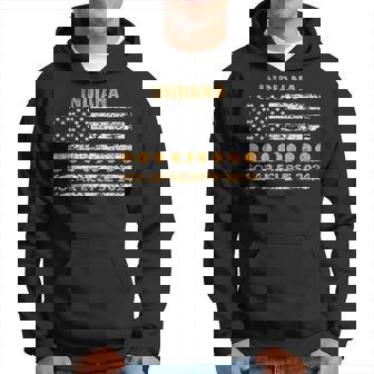 Indiana Total Solar Eclipse April 8 2024 Path The Eclipse Hoodie | Mazezy