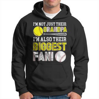 Their Biggest Fan Baseball Softball Grandpa Hoodie - Monsterry UK