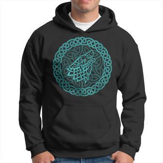 Ireland Celtic Knotwork Ornament Wolf Original Celtic Hoodie - Monsterry AU