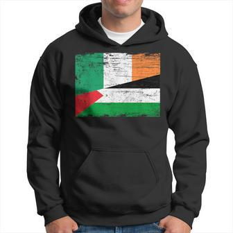 Ireland Palestine Flags Half Irish Half Palestinian Hoodie - Monsterry CA