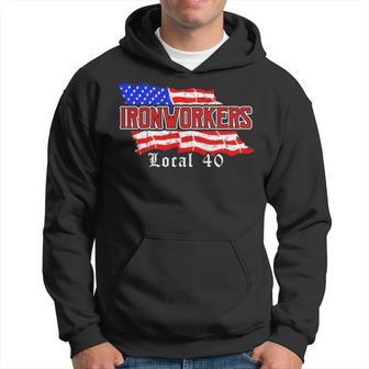 Ironworkers Local 580 Nyc American Flag Patriotic Hoodie | Mazezy