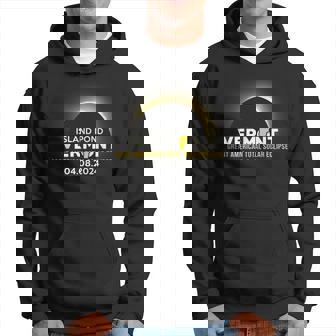 Island Pond Vermont Vt Total Solar Eclipse 2024 Hoodie - Seseable