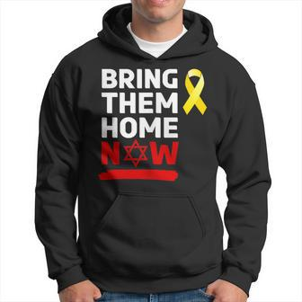 Israel Yellow Ribbon Symbol Bring Them Back Home Now Hoodie | Mazezy UK