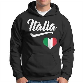 Italian Italia Heart Flag Italy Italiano Family Heritage Hoodie - Monsterry CA