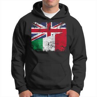 Italy Half Britain Uk Friendship Flag Italian Hoodie - Thegiftio UK