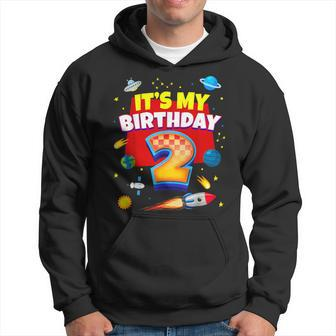 Its My Birthday 2Nd Boy Space Astronaut Family Matching Hoodie - Monsterry