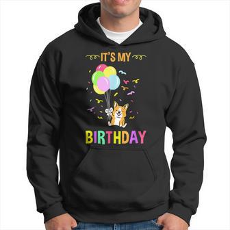 Its My Birthday Corgi Hoodie - Thegiftio UK
