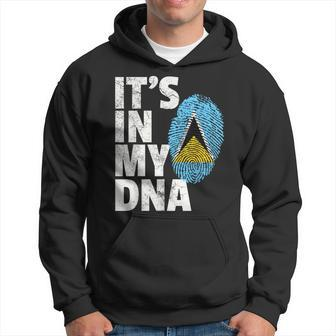 It's In My Dna St Saint Lucia Flag Pride National Country Hoodie - Monsterry UK